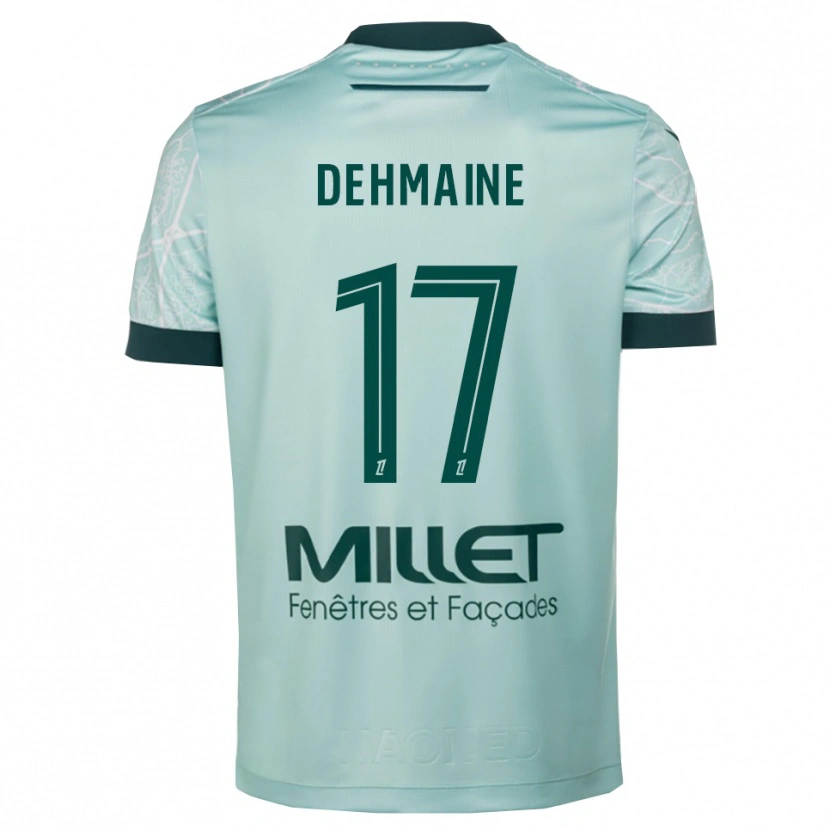 Danxen Uomo Maglia Dehmaine Tabibou #17 Verde Bianco Kit Gara Away 2025/26 Maglietta