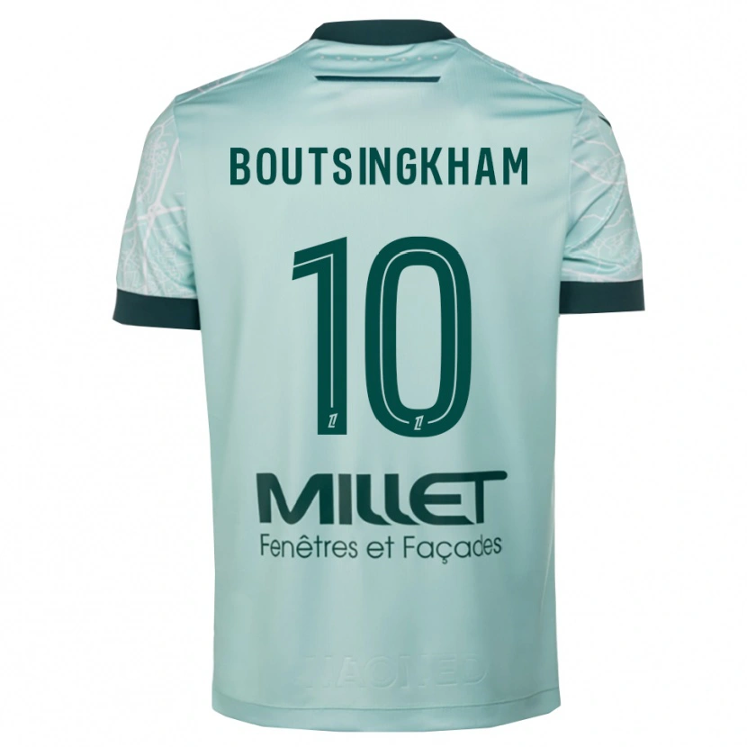 Danxen Uomo Maglia Hugo Boutsingkham #10 Verde Bianco Kit Gara Away 2025/26 Maglietta