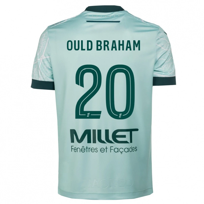 Danxen Uomo Maglia Amira Ould Braham #20 Verde Bianco Kit Gara Away 2025/26 Maglietta
