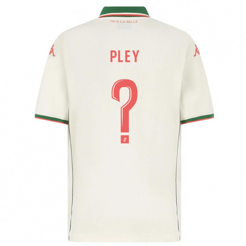 Danxen Uomo Maglia Lenny Pley #0 Bianco Verde Kit Gara Away 2025/26 Maglietta