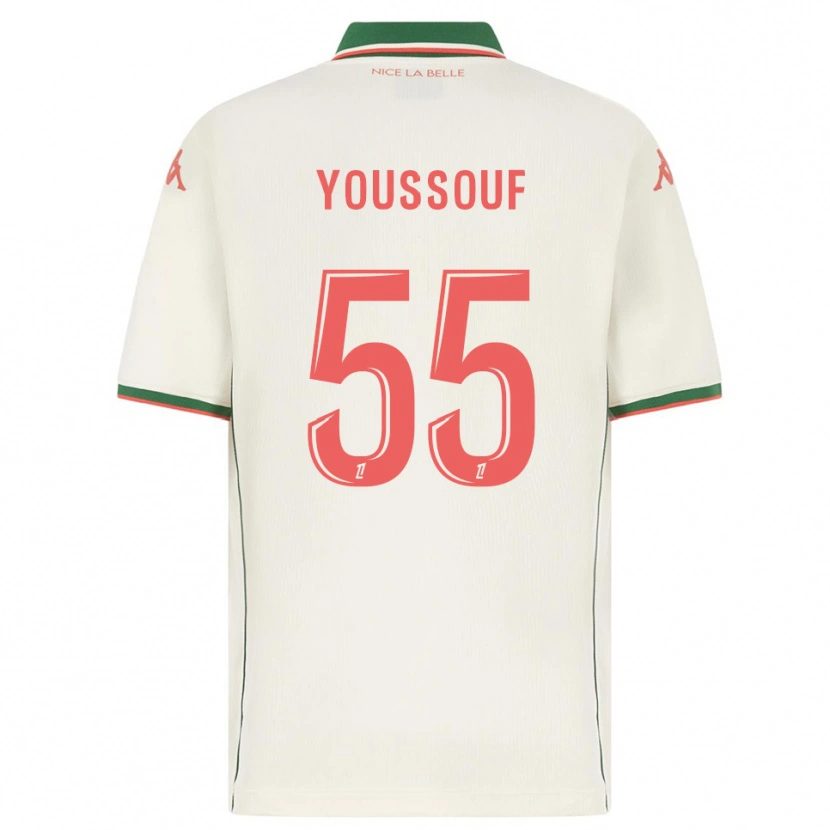 Danxen Uomo Maglia Youssouf Ndayishimiye #55 Bianco Verde Kit Gara Away 2025/26 Maglietta