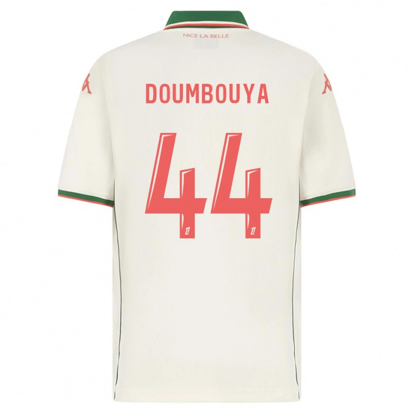Danxen Uomo Maglia Amidou Doumbouya #44 Bianco Verde Kit Gara Away 2025/26 Maglietta