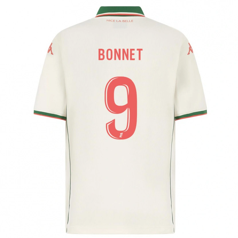 Danxen Uomo Maglia Thomas Bonnet #9 Bianco Verde Kit Gara Away 2025/26 Maglietta