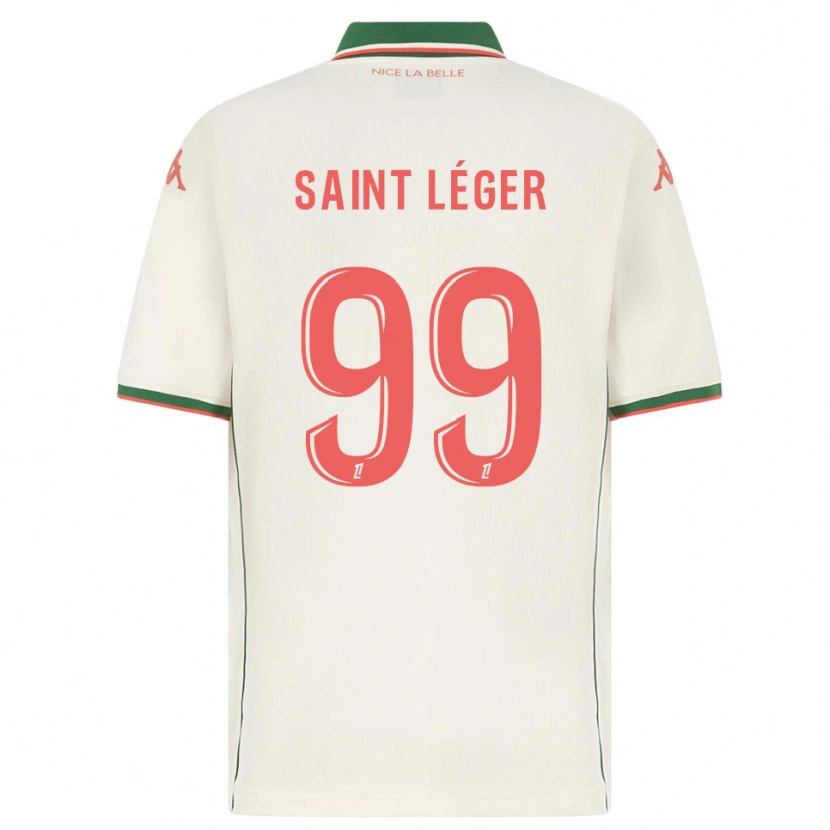 Danxen Uomo Maglia Maureen Saint Léger #99 Bianco Verde Kit Gara Away 2025/26 Maglietta