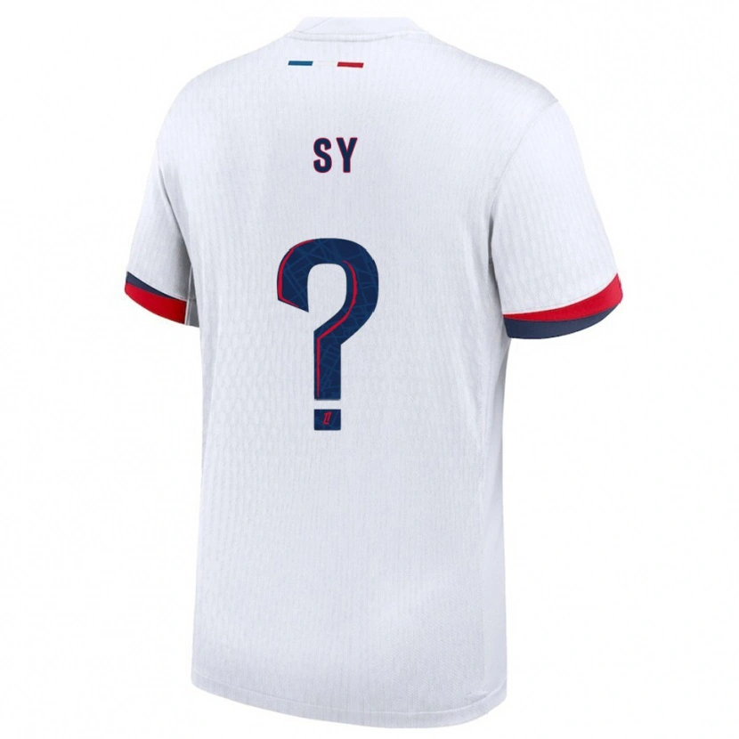 Danxen Uomo Maglia Bocar Sy #0 Bianco Rosso Kit Gara Away 2025/26 Maglietta