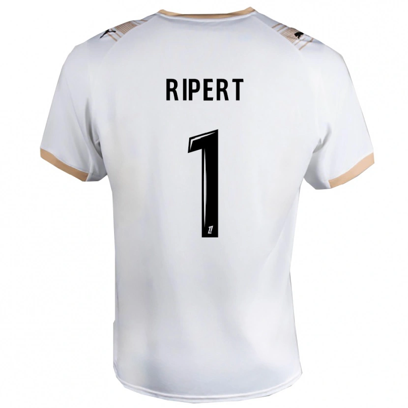 Danxen Uomo Maglia Léo Ripert #1 Bianco Nero Kit Gara Away 2025/26 Maglietta