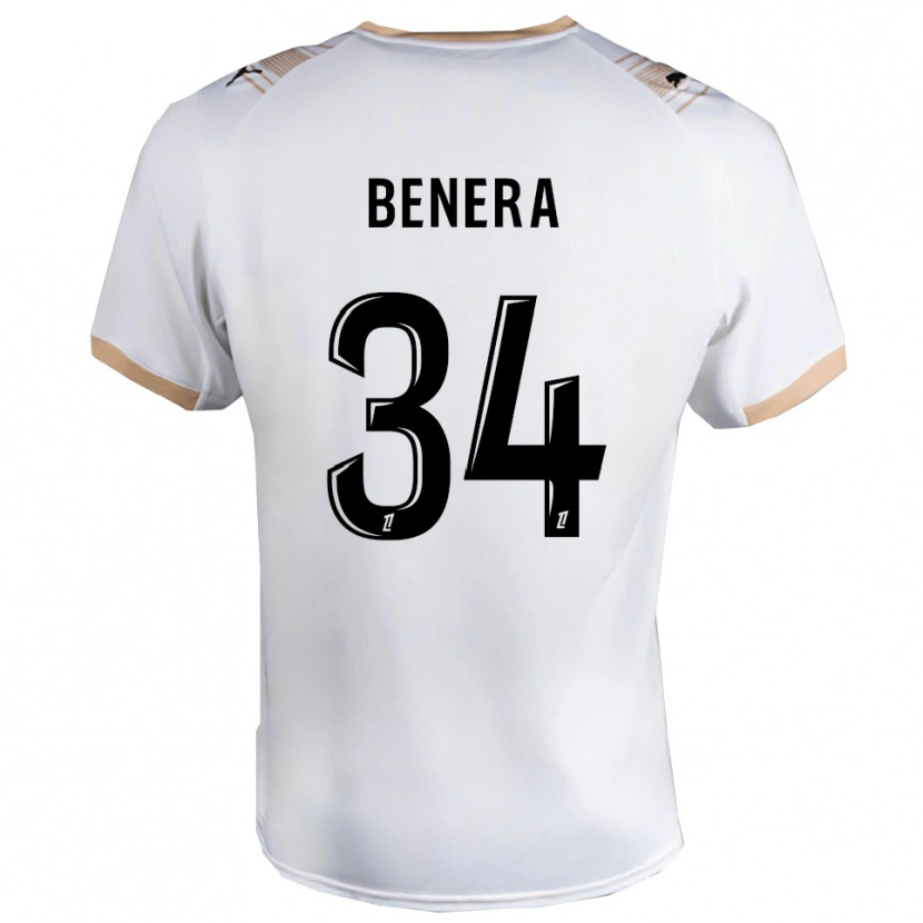 Danxen Uomo Maglia Ummene Benera #34 Bianco Nero Kit Gara Away 2025/26 Maglietta