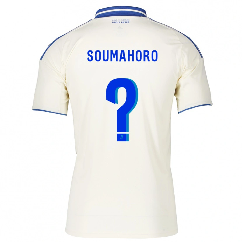 Danxen Uomo Maglia Mohamed Soumahoro #0 Champagne Blu Kit Gara Away 2025/26 Maglietta