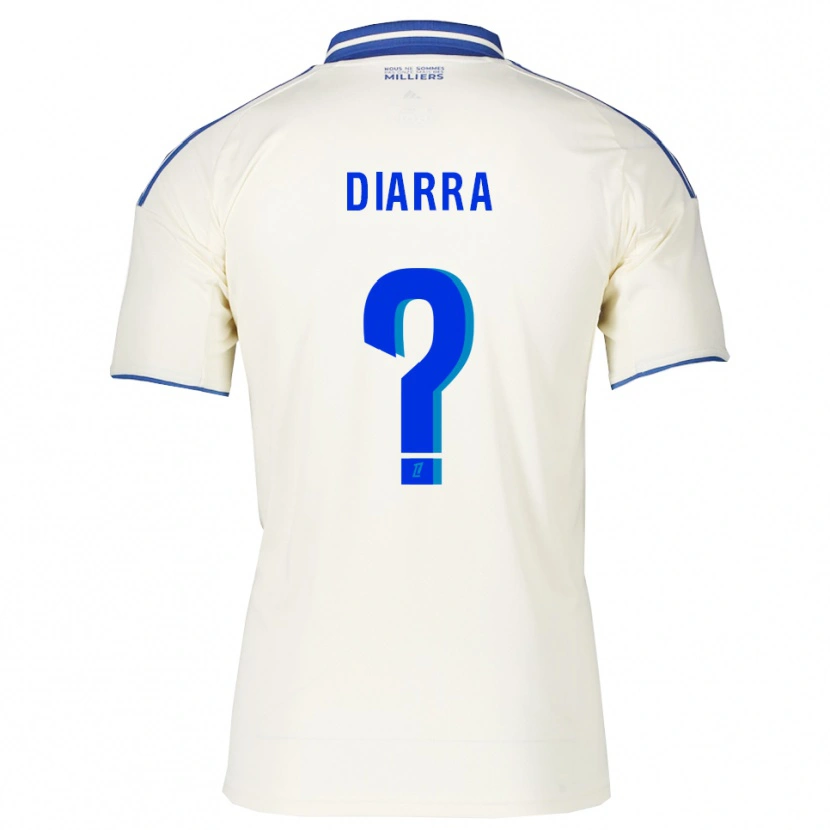Danxen Uomo Maglia Massaoly Diarra #0 Champagne Blu Kit Gara Away 2025/26 Maglietta