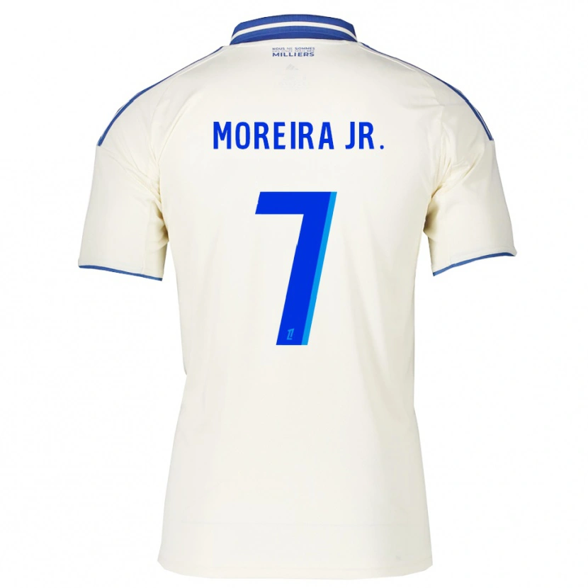 Danxen Uomo Maglia Diego Moreira #7 Champagne Blu Kit Gara Away 2025/26 Maglietta