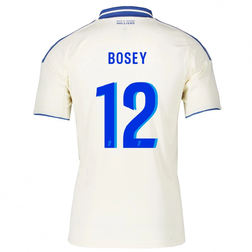 Danxen Uomo Maglia Jean-Baptiste Bosey #12 Champagne Blu Kit Gara Away 2025/26 Maglietta
