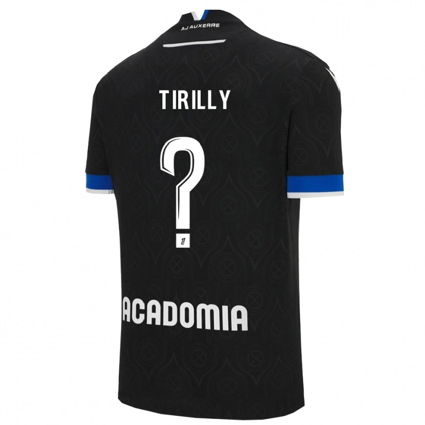 Danxen Uomo Maglia Chloé Tirilly #0 Nero Bianco Kit Gara Away 2025/26 Maglietta