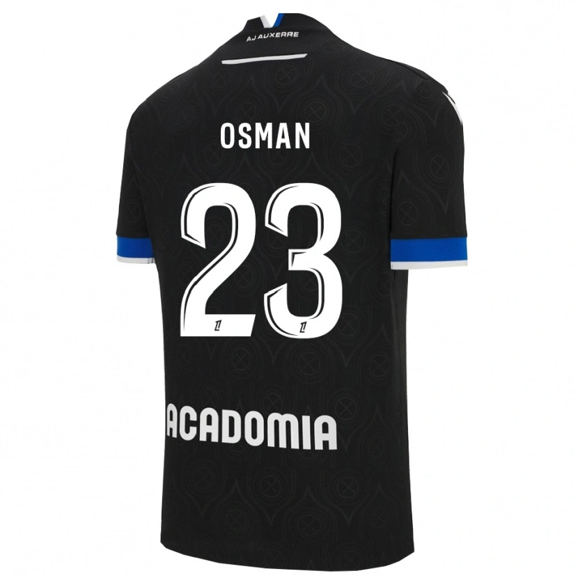 Danxen Uomo Maglia Ibrahim Osman #23 Nero Bianco Kit Gara Away 2025/26 Maglietta