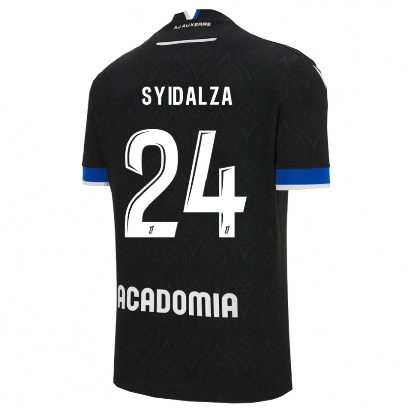 Danxen Uomo Maglia Denelzo Syidalza #24 Nero Bianco Kit Gara Away 2025/26 Maglietta