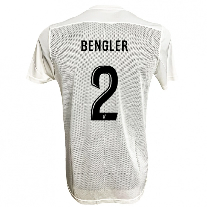 Danxen Uomo Maglia Randy Bengler #2 Nero Bianco Kit Gara Away 2025/26 Maglietta
