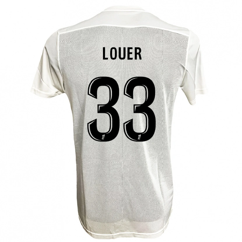 Danxen Uomo Maglia Marius Louër #33 Nero Bianco Kit Gara Away 2025/26 Maglietta