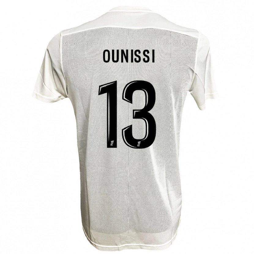 Danxen Uomo Maglia Ylies Ounissi #13 Nero Bianco Kit Gara Away 2025/26 Maglietta