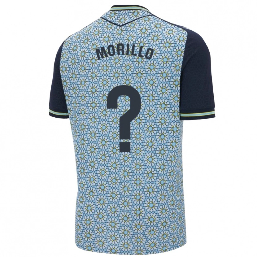 Danxen Uomo Maglia Manu Morillo #0 Blu Blu Scuro Kit Gara Away 2025/26 Maglietta