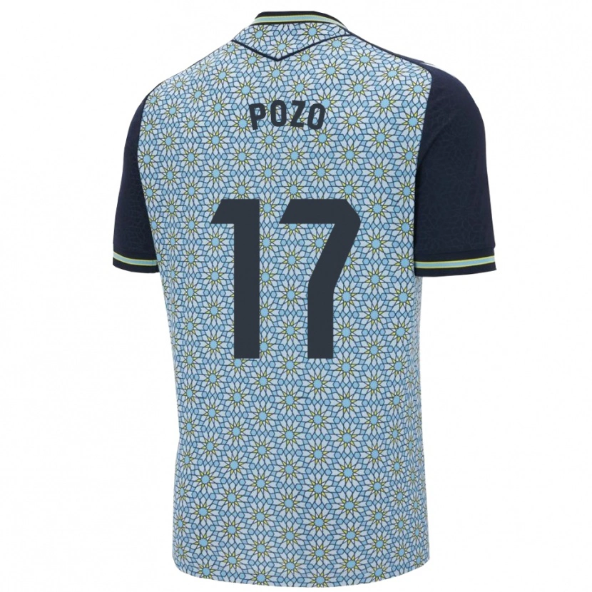 Danxen Uomo Maglia Álex Pozo #17 Blu Blu Scuro Kit Gara Away 2025/26 Maglietta