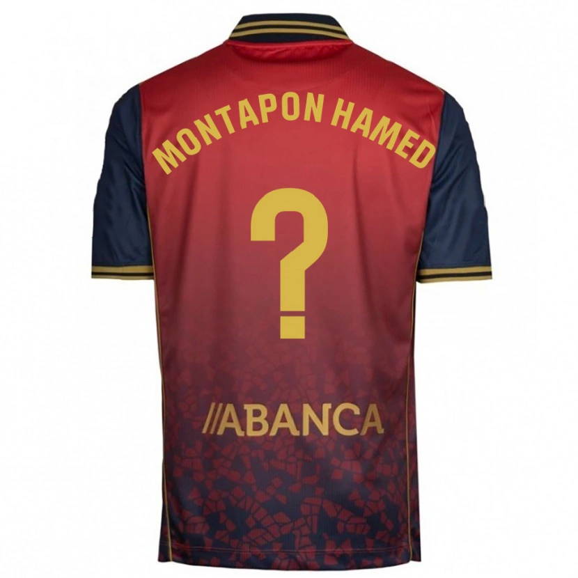 Danxen Uomo Maglia Fadil Montapon Hamed #0 Rosso Blu Scuro Kit Gara Away 2025/26 Maglietta
