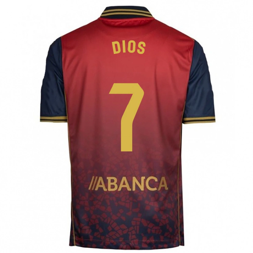 Danxen Uomo Maglia Eva Dios #7 Rosso Blu Scuro Kit Gara Away 2025/26 Maglietta