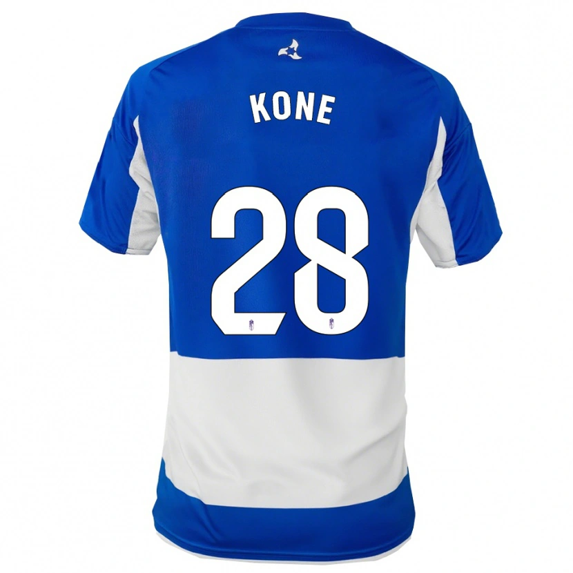 Danxen Uomo Maglia Abdoulaye Kone #28 Blu Bianco Kit Gara Away 2025/26 Maglietta