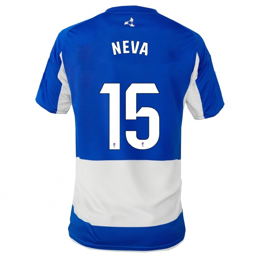 Danxen Uomo Maglia Carlos Neva #15 Blu Bianco Kit Gara Away 2025/26 Maglietta