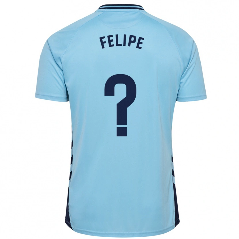 Danxen Uomo Maglia Amai Felipe #0 Azzurro Kit Gara Away 2025/26 Maglietta