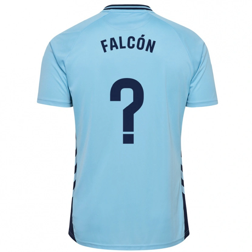 Danxen Uomo Maglia Toni Falcón #0 Azzurro Kit Gara Away 2025/26 Maglietta