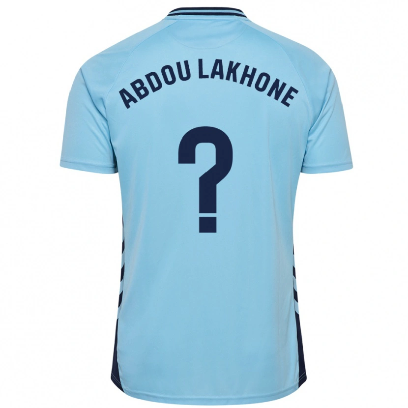 Danxen Uomo Maglia Pape Abdou Lakhone #0 Azzurro Kit Gara Away 2025/26 Maglietta
