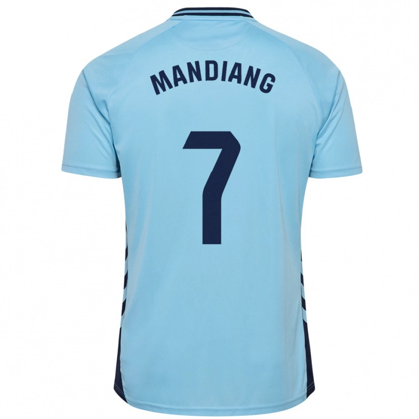 Danxen Uomo Maglia Saliou Mandiang #7 Azzurro Kit Gara Away 2025/26 Maglietta