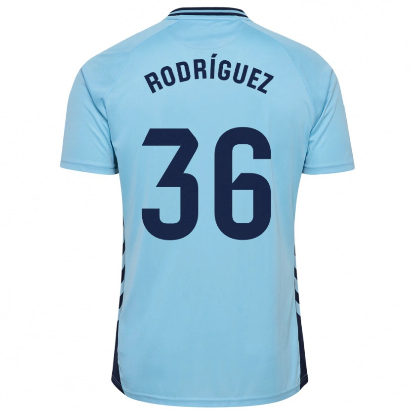 Danxen Uomo Maglia Arturo Rodríguez #36 Azzurro Kit Gara Away 2025/26 Maglietta