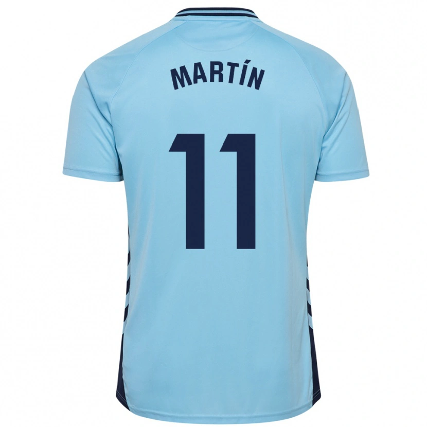 Danxen Uomo Maglia Diego Martín #11 Azzurro Kit Gara Away 2025/26 Maglietta