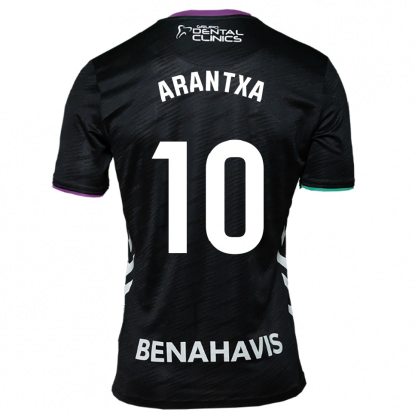 Danxen Uomo Maglia Arantxa Medina Torreblanca #10 Nero Viola Verde Kit Gara Away 2025/26 Maglietta