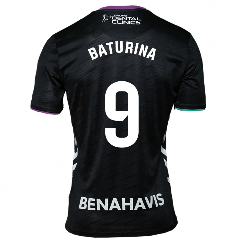 Danxen Uomo Maglia Roko Baturina #9 Nero Viola Verde Kit Gara Away 2025/26 Maglietta