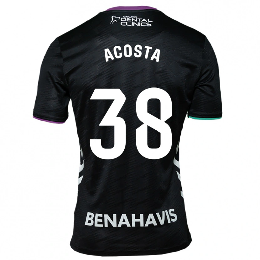 Danxen Uomo Maglia Judith Acosta #38 Nero Viola Verde Kit Gara Away 2025/26 Maglietta