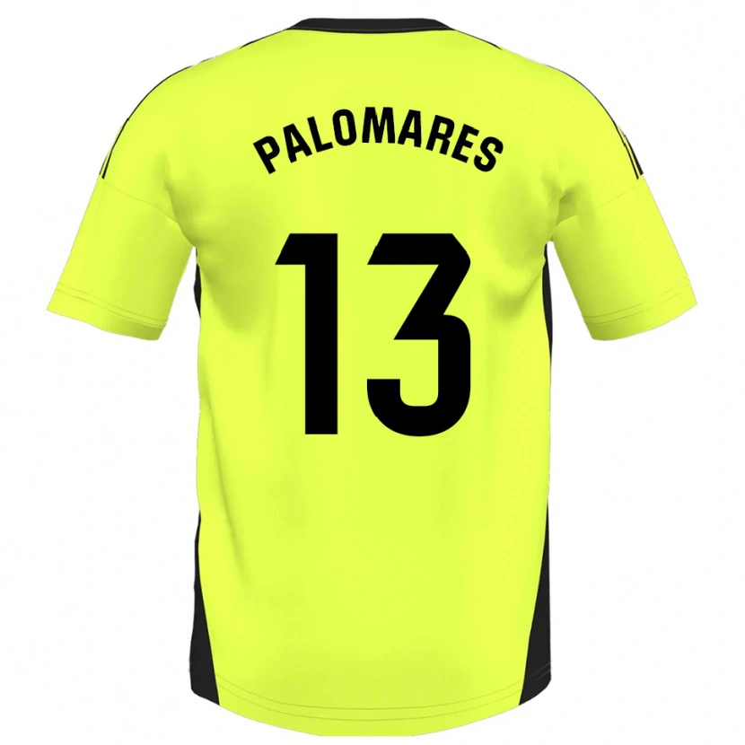 Danxen Uomo Maglia Juanpa Palomares #13 Giallo Fluorescente Kit Gara Away 2025/26 Maglietta