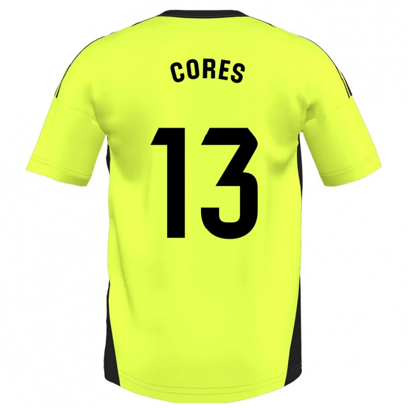 Danxen Uomo Maglia Christian Cores #13 Giallo Fluorescente Kit Gara Away 2025/26 Maglietta