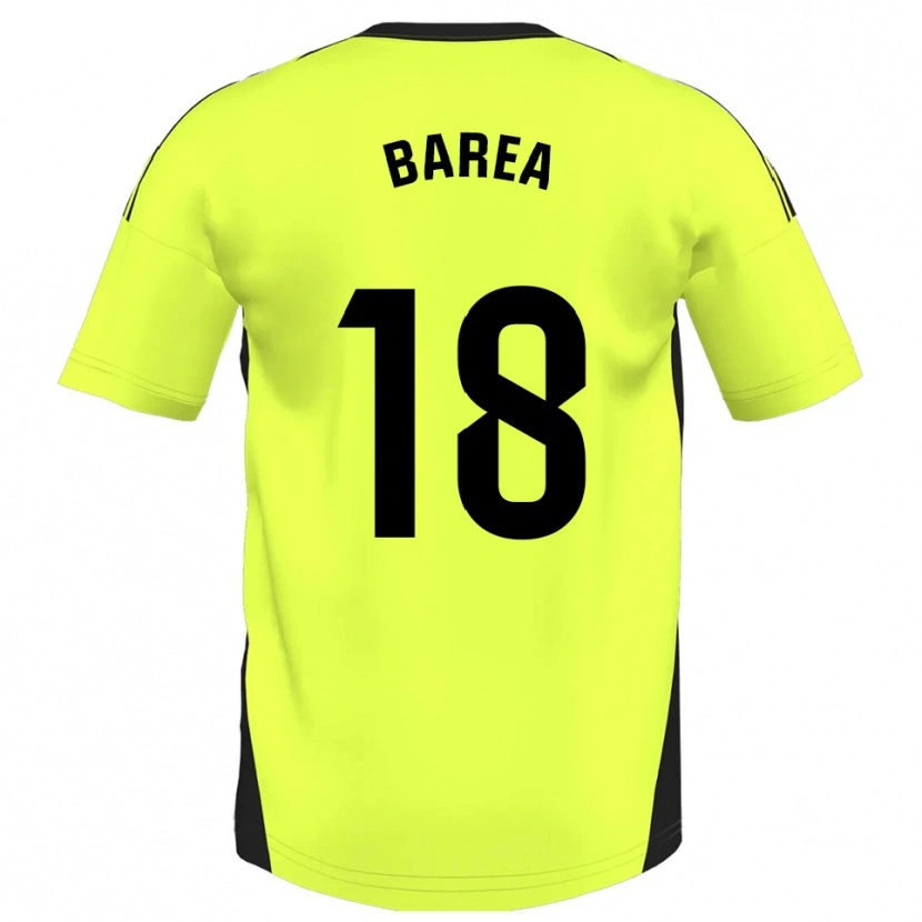 Danxen Uomo Maglia Ismael Barea #18 Giallo Fluorescente Kit Gara Away 2025/26 Maglietta