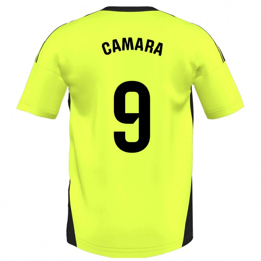 Danxen Uomo Maglia Aaron Cámara #9 Giallo Fluorescente Kit Gara Away 2025/26 Maglietta