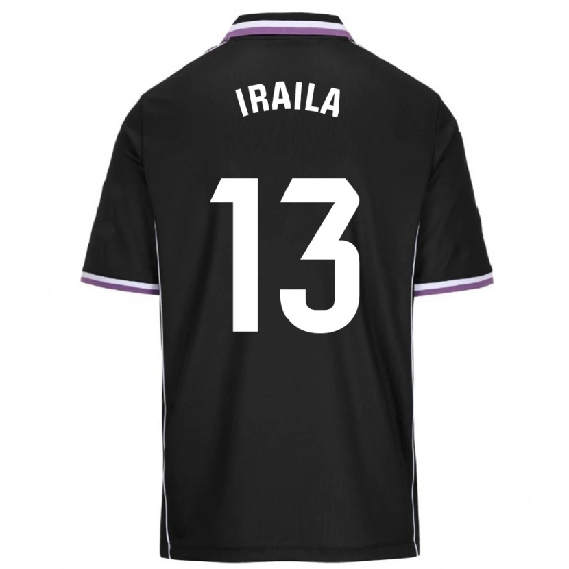 Danxen Uomo Maglia Iraila Rivera Simón #13 Viola Nero Kit Gara Away 2025/26 Maglietta