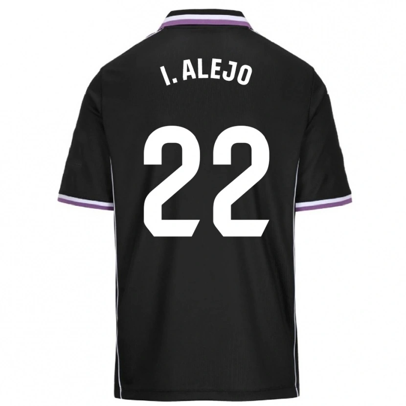 Danxen Uomo Maglia Iván Alejo #22 Viola Nero Kit Gara Away 2025/26 Maglietta