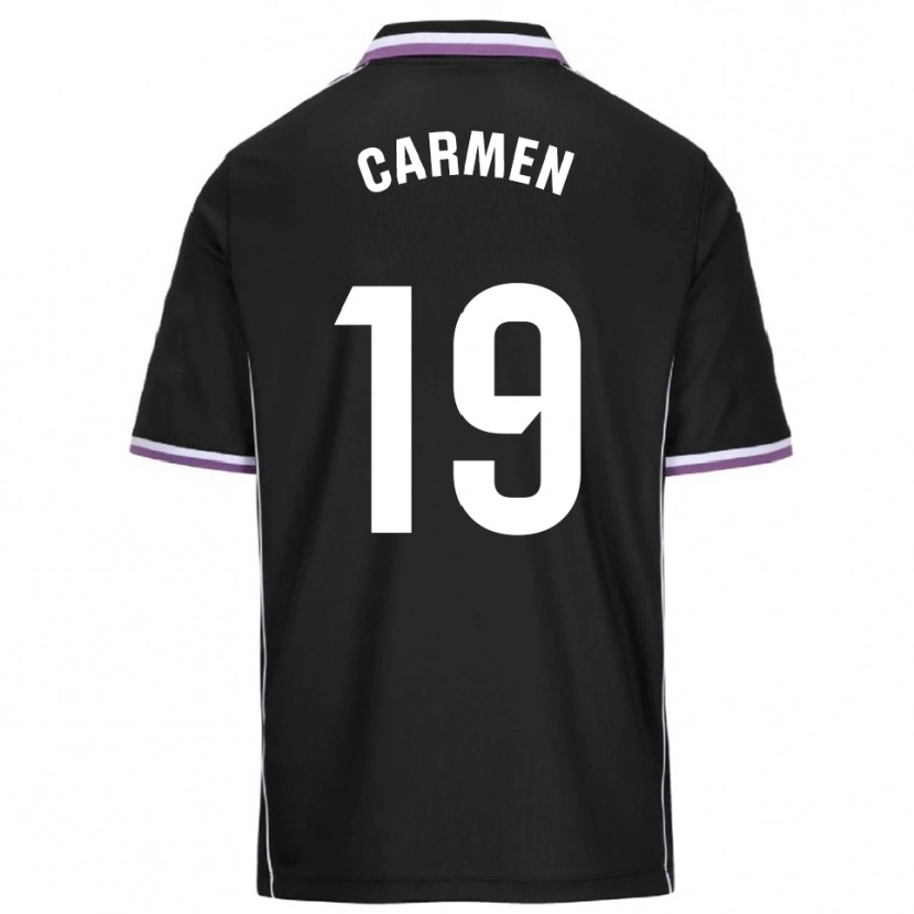 Danxen Uomo Maglia Carmen García Morquecho #19 Viola Nero Kit Gara Away 2025/26 Maglietta