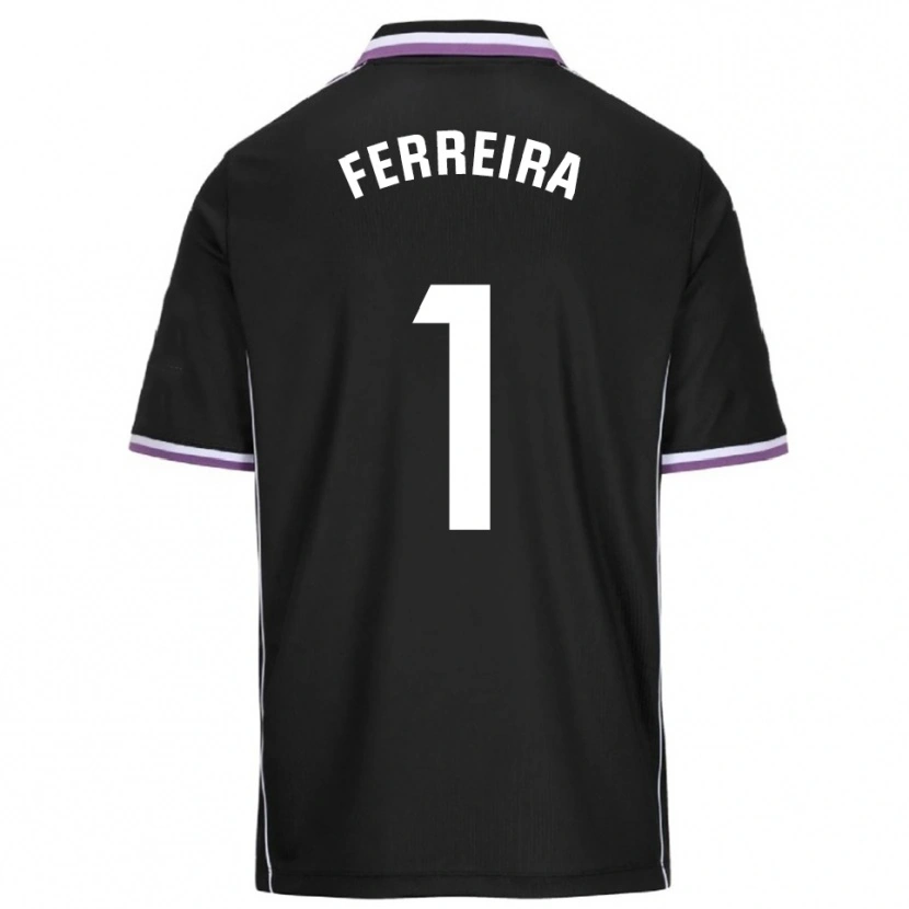 Danxen Uomo Maglia Andre Ferreira #1 Viola Nero Kit Gara Away 2025/26 Maglietta