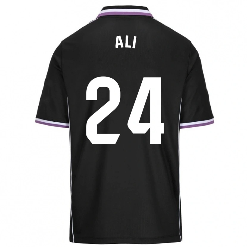 Danxen Uomo Maglia Alicia Zamora Suescun #24 Viola Nero Kit Gara Away 2025/26 Maglietta