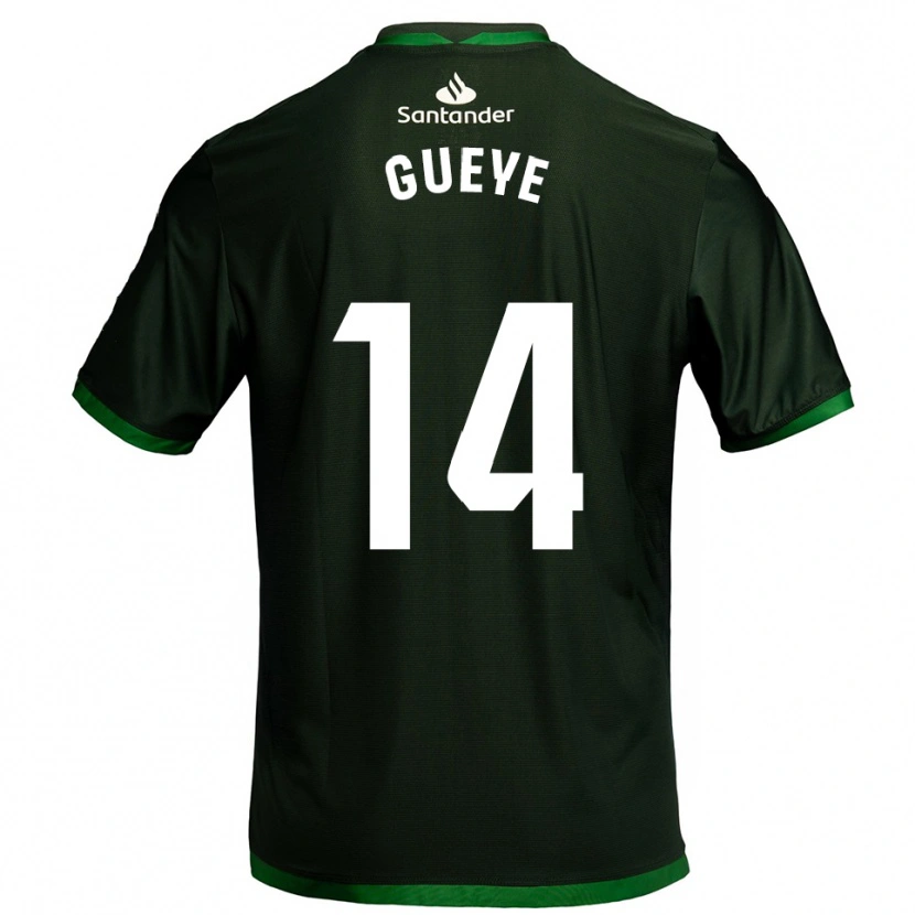 Danxen Uomo Maglia Maguette Gueye #14 Verde Scuro Kit Gara Away 2025/26 Maglietta