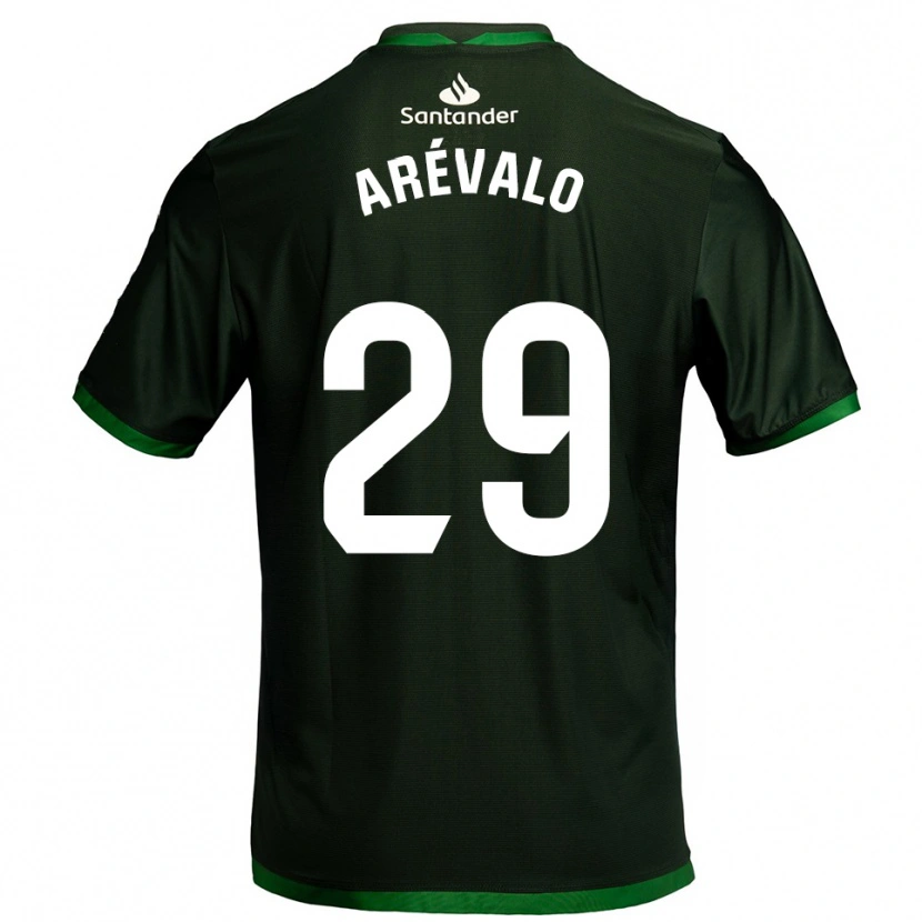 Danxen Uomo Maglia Jeremy Arévalo #29 Verde Scuro Kit Gara Away 2025/26 Maglietta