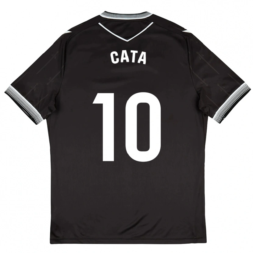 Danxen Uomo Maglia Catalina Roselló #10 Nero Bianco Kit Gara Away 2025/26 Maglietta