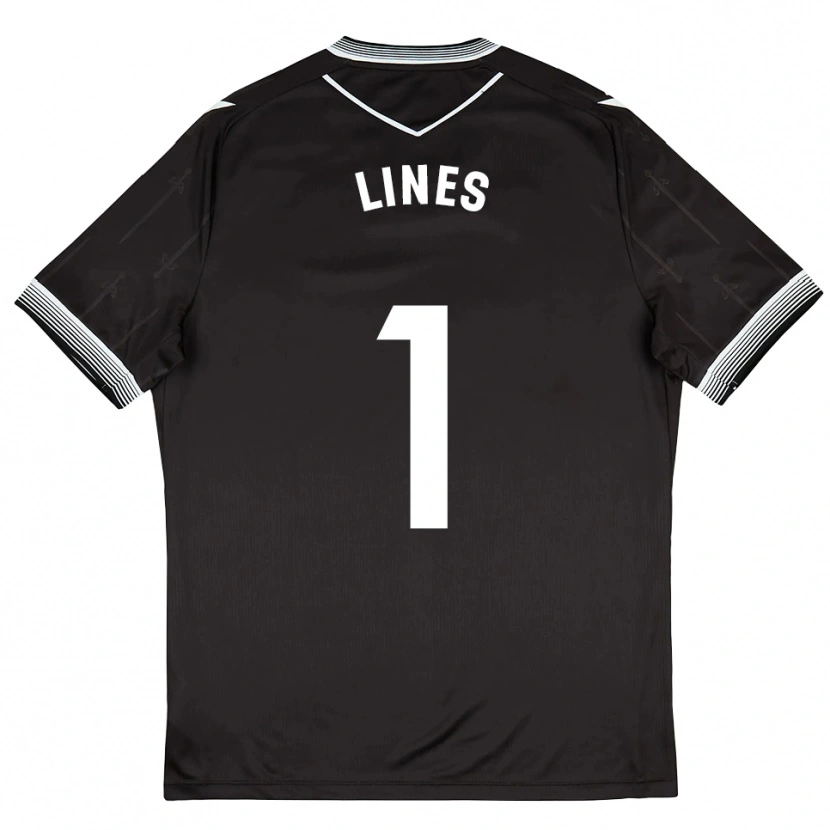 Danxen Uomo Maglia Laura Inés Aguilar #1 Nero Bianco Kit Gara Away 2025/26 Maglietta