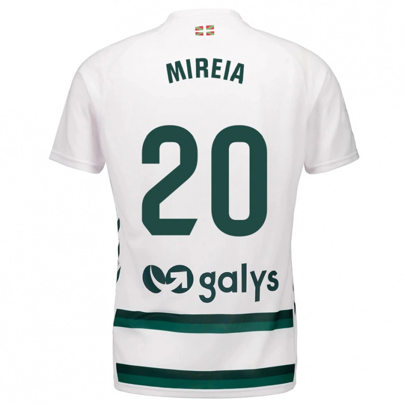 Danxen Uomo Maglia Mireia Masegur Torrent #20 Bianco Verde Kit Gara Away 2025/26 Maglietta